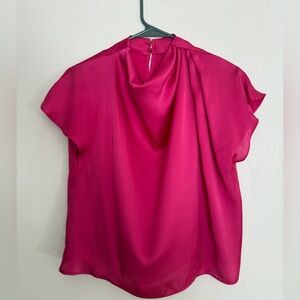 Zara Fuchsia Satin Top